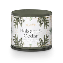Load image into Gallery viewer, Balsam + Cedar Large Tin Candle
