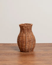 Load image into Gallery viewer, Hand-Woven Rattan Vase