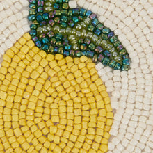 Load image into Gallery viewer, Lemon Beaded Coaster Set