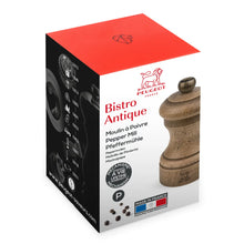 Load image into Gallery viewer, Bistro Antique Pepper Mill, Wood, Antiqued, 10 cm - 4 in