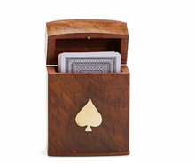 Load image into Gallery viewer, Wooden Playing Card Set Box