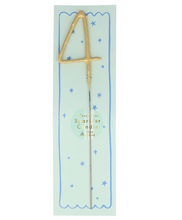 Load image into Gallery viewer, Gold Sparkler Numbers 0 to 9 Candles