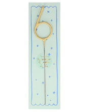 Load image into Gallery viewer, Gold Sparkler Numbers 0 to 9 Candles