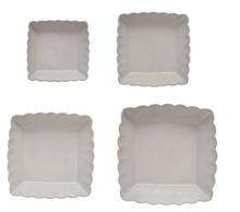 Load image into Gallery viewer, Stoneware Serving Dishes w/ Scalloped Edge