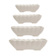 Load image into Gallery viewer, Stoneware Serving Dishes w/ Scalloped Edge