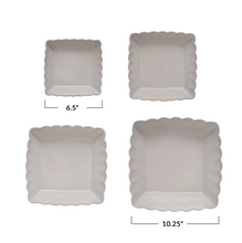 Load image into Gallery viewer, Stoneware Serving Dishes w/ Scalloped Edge