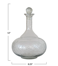 Load image into Gallery viewer, Glass Decanter w/ Glass Stopper