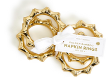 Load image into Gallery viewer, Golden Bamboo Napkin Rings