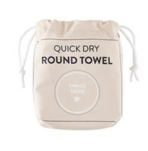 Load image into Gallery viewer, Quick Dry Round Towel