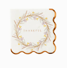 Load image into Gallery viewer, Thankful Wreath Napkin