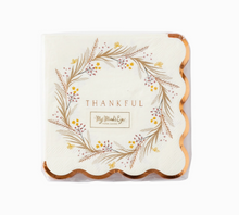 Load image into Gallery viewer, Thankful Wreath Napkin