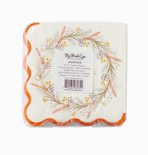 Load image into Gallery viewer, Thankful Wreath Napkin