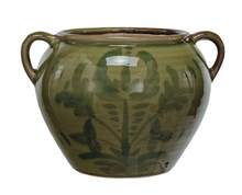 Load image into Gallery viewer, Hand-Painted Terra-cotta Urn