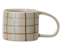 Load image into Gallery viewer, Checked Stoneware Mug