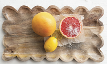 Load image into Gallery viewer, Scalloped Wood Tray
