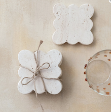 Load image into Gallery viewer, Scalloped Travertine Coasters