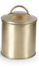 Load image into Gallery viewer, Brushed Gold Lidded Containers