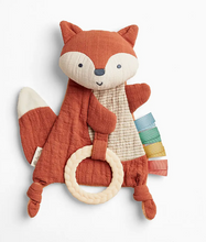 Load image into Gallery viewer, Fox Bitzy Crinkle™ Sensory Toy with Teether
