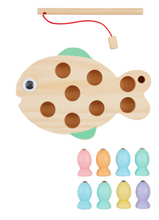 Load image into Gallery viewer, Fishing Wood Toy