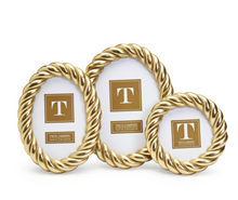 Load image into Gallery viewer, Gilded Rope Gold Finish Photo Frame