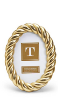 Load image into Gallery viewer, Gilded Rope Gold Finish Photo Frame