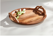 Load image into Gallery viewer, Twisted Handle Wood Tray