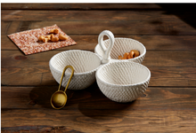 Load image into Gallery viewer, Woven Ceramic Triple Dip Set