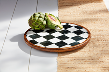 Load image into Gallery viewer, Checkered Marble Lazy Susan