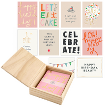 Load image into Gallery viewer, Greeting Card Set with Wood Box