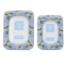 Load image into Gallery viewer, Hydrangea Embroidered and Embellished Linen Fabric Photo Frames