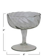 Load image into Gallery viewer, Twisted Stemmed Coupe Glass