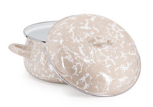 Load image into Gallery viewer, Taupe Swirl Dutch Oven