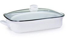 Load image into Gallery viewer, White Solid Roasting Pan