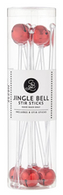 Load image into Gallery viewer, Jingle Bell Stir Sticks - Red