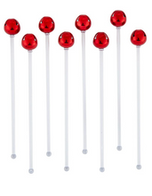 Load image into Gallery viewer, Jingle Bell Stir Sticks - Red