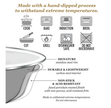 Load image into Gallery viewer, Taupe Swirl Roasting Pan