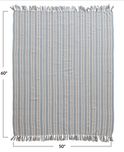 Load image into Gallery viewer, Woven Recycled Cotton Blend Throw
