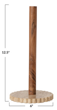 Load image into Gallery viewer, Acacia Wood Paper Towel Holder