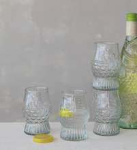 Load image into Gallery viewer, Glass Fish Shaped Drinking Glass