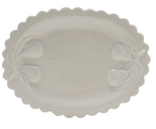 Load image into Gallery viewer, Scalloped Platter with Embossed Pears