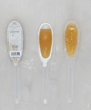 Load image into Gallery viewer, Clover Honey Filled Single Use Spoons