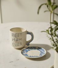 Load image into Gallery viewer, Best in Blue Mug with Saucer