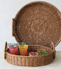 Load image into Gallery viewer, Woven Rattan Tray
