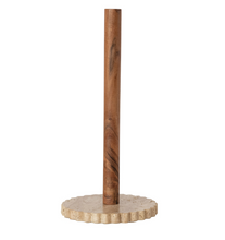 Load image into Gallery viewer, Acacia Wood Paper Towel Holder