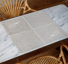 Load image into Gallery viewer, Floret Embroidered Linen Napkin