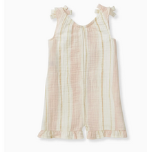 Load image into Gallery viewer, Pacific Stripe Organic Girl Romper