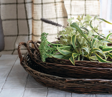 Load image into Gallery viewer, Hand-Woven Wicker Nesting Tray