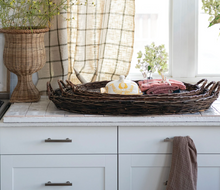 Load image into Gallery viewer, Hand-Woven Wicker Nesting Tray