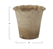 Load image into Gallery viewer, Ruffled Terra-cotta Planter