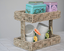 Load image into Gallery viewer, Seagrass 2-Tier Etagere